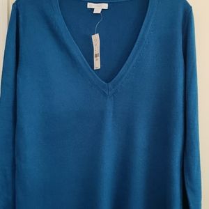 NWT NY & Co Teal Sweater
